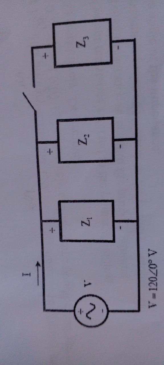 2 F F V 120 0 V 2 44 L L Question 4 20 The Figure Below Shows A Simple Single Phase Ac Power System With Three Load 1