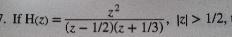 Find The Inverse Z Transform Of 1