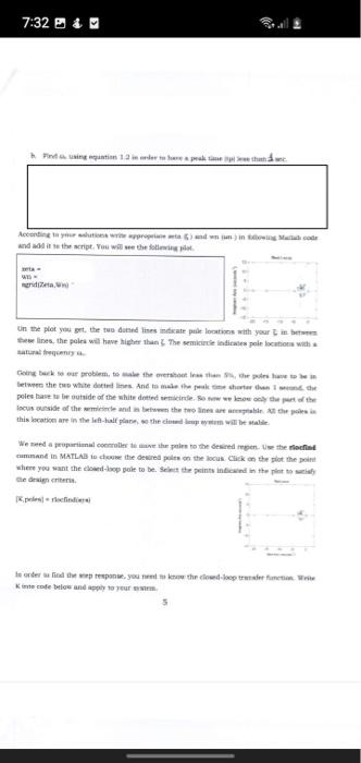 7 34 This Lab Aims To Design Proportional Controller For Certain Specifications Using Root Locus And Use To Study The St 4