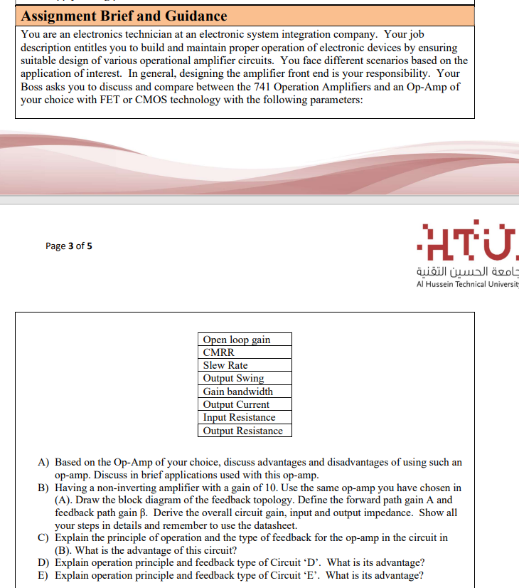 A Based On The Op Amp Of Your Choice Discuss Advantages And Disadvantages Of Using Such An Op Amp Discuss In Brief Ap 2