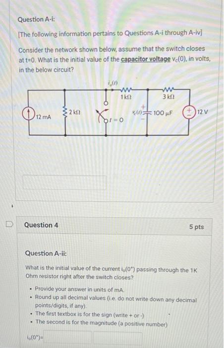 D Question A I The Following Information Pertains To Questions A I Through A Iv Consider The Network Shown Below Ass 1