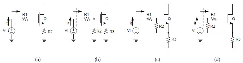 N Type Mosfet Transistor Get The Input Inpedance Using Rin Vt It 1 2 1