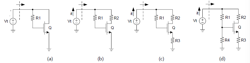 N Type Mosfet Transistor Get The Input Inpedance Using Rin Vt It 1 2 2