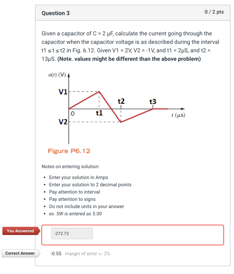 Please Derive Correct Answers And I Will Rate Thank You Answer To First Problem Should Be 0 55 Amps 1