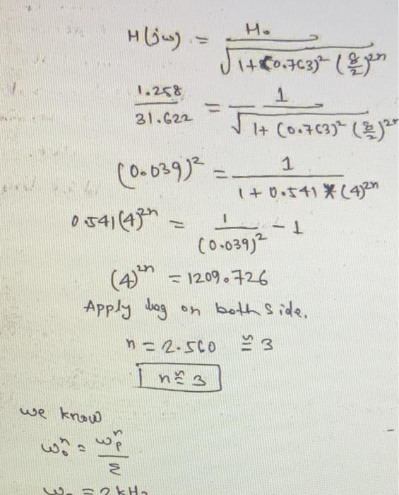 Given Amin 2db Converting In Normal Gain 2db 20 Log An 10 Amin 1 258 We Know Amin E Amin 1 E Gi 2