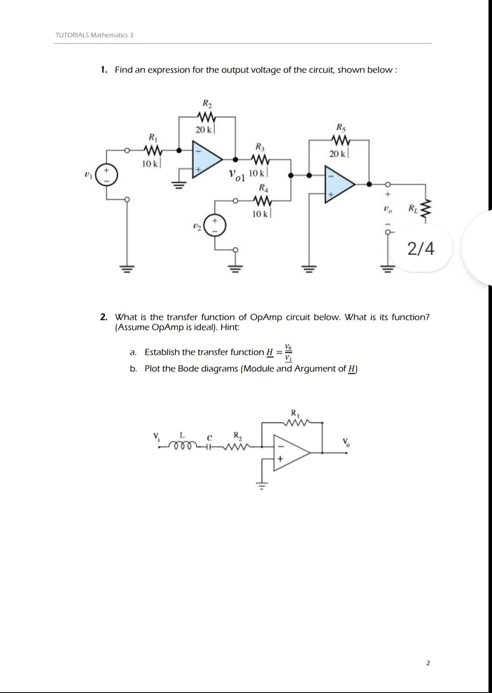 Tutorial Ept 2 7 Problem 1 The Diode Clipper Also Known As A Diode Limiter Is A Wave Shaping Circuit That Takes An Inp 3