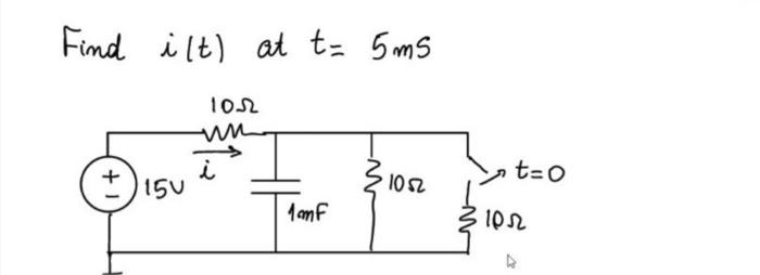 Find It At T 5ms 1052 1052 1mf 1 I 150 T 0 1052 4 1