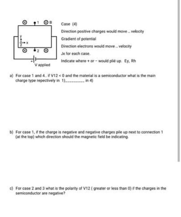 Module 2 Hall Worksheet Concept Map Given Potential B Determine Velocity E Ix Ey Rh Note Conductive Box C 2