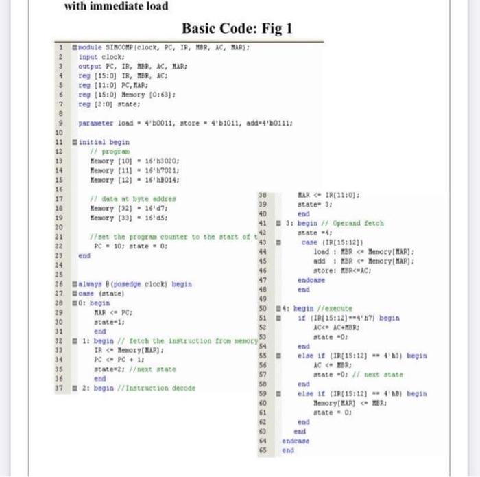 Task 5 Write The General Form Of The Instruction Set For Simcomp2 Task 6 Trace Simcomp2 Code Using The Waveforms Tas 2