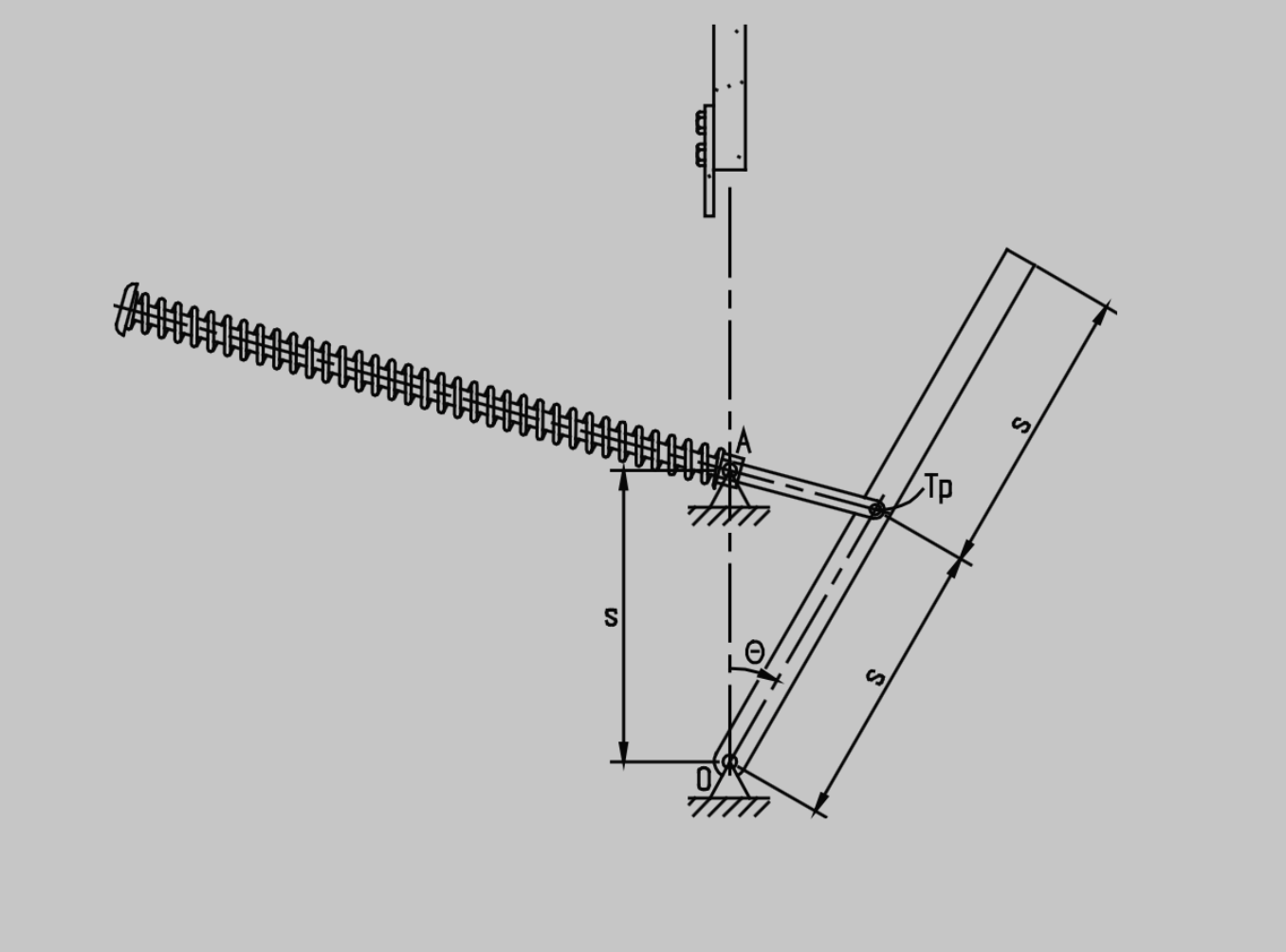 The Figure Shows A Spring Loaded Ventilation Door With The Mass M 25 Kg And The Height 2s 740 Mm Which Is Hinged Aro 1