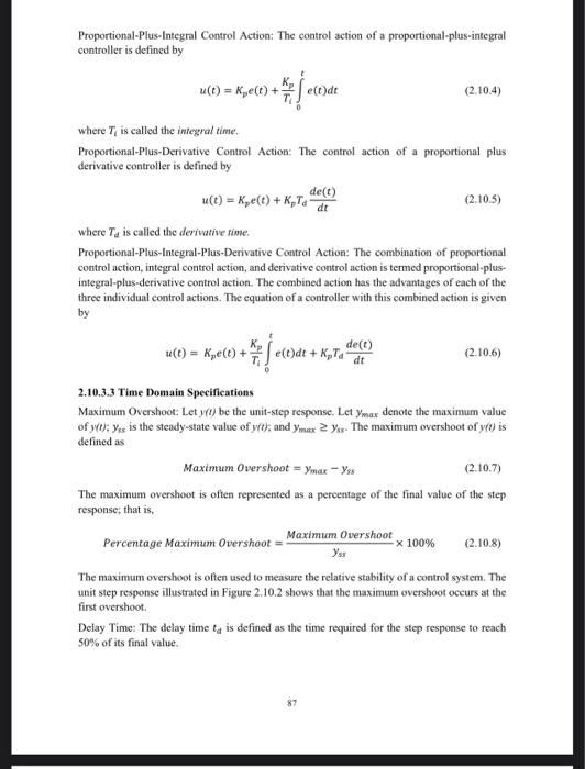 17 Pts 6 An Experimental Results Shows That The Actual Value Of Water Level Is 24 Cm If The Desired Value Of The Wat 2