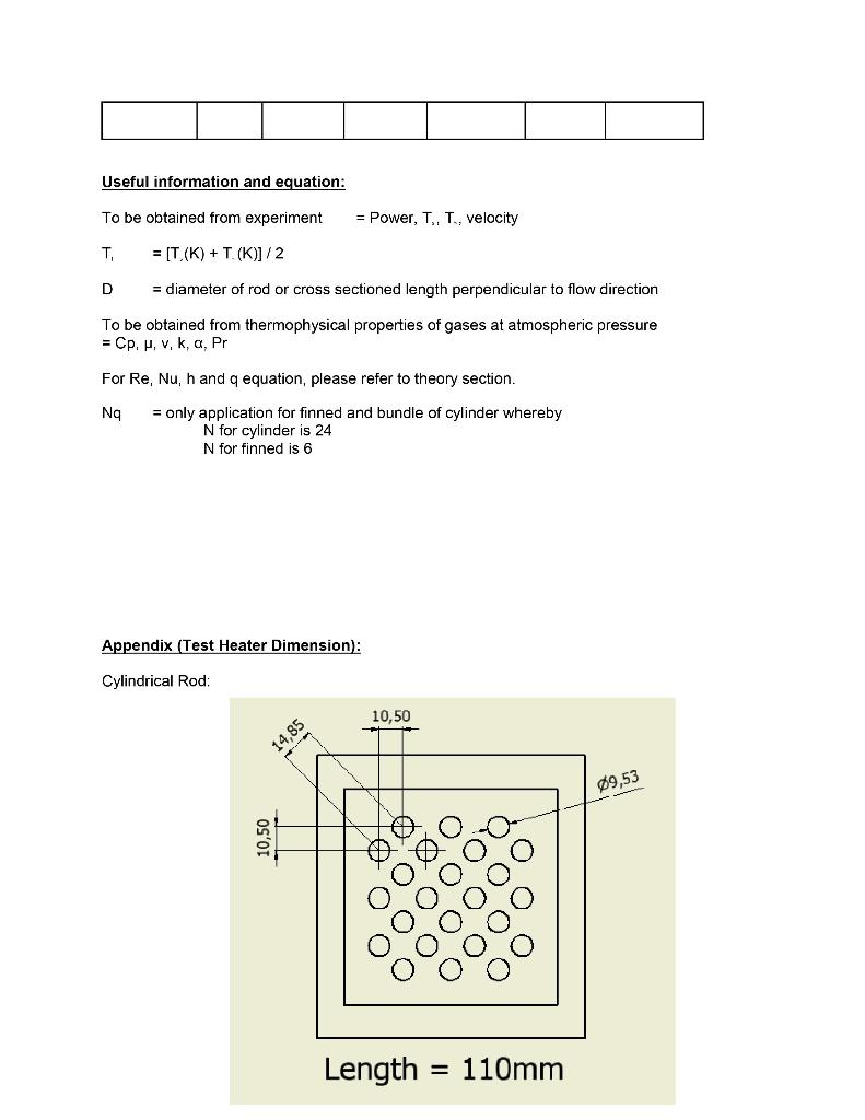 Experiment No 5 Free And Forced Heat Convection Objective Of The Experiment To Investigate The Transfer Of Heat By Con 16