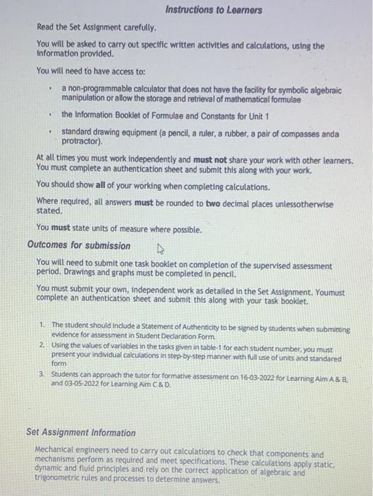 Ba British Applied College Cu Umm Al Quwain Btec Assignment Brief Qualification Unit Or Component Number And Title Learn 2