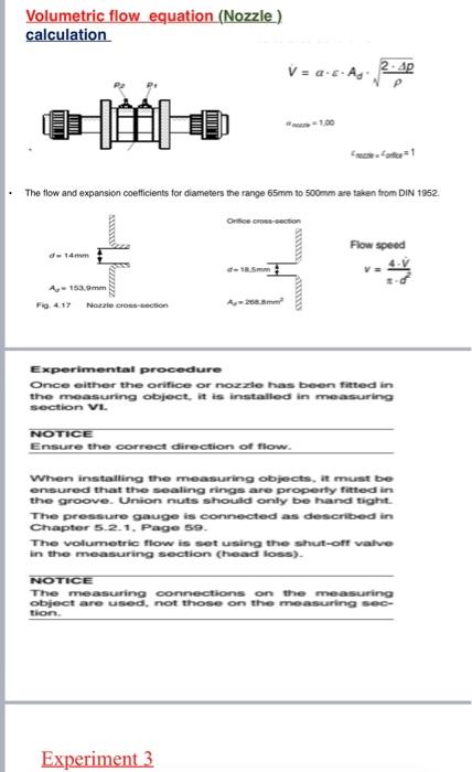 Volumetric Flow Equation Nozzle Calculation 2 40 V A C Ag 1 00 The Flow And Expansion Coefficients For Diameters Th 1
