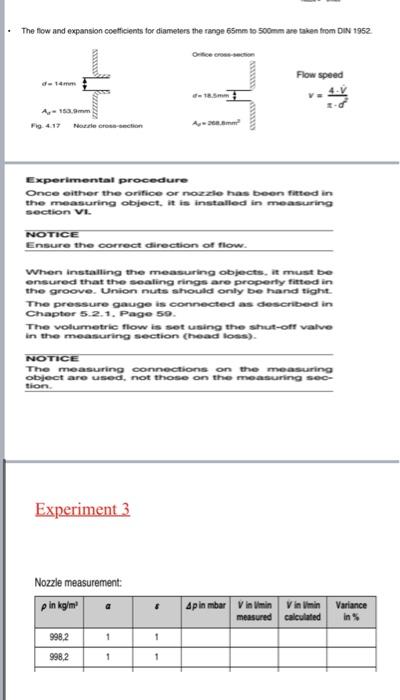 Volumetric Flow Equation Nozzle Calculation 2 40 V A C Ag 1 00 The Flow And Expansion Coefficients For Diameters Th 2