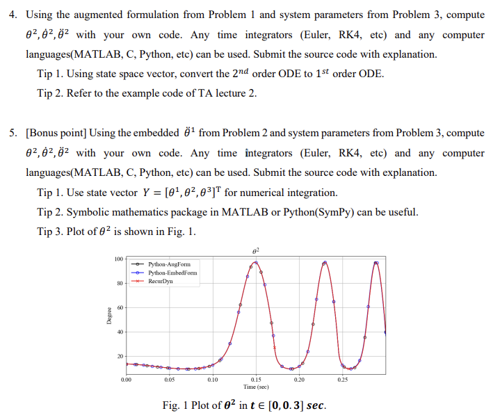Ref Computational Dynamics A Shabana John Wiley Consider A Following Dynamic 4 Bar Linkage System Shown Below X 2