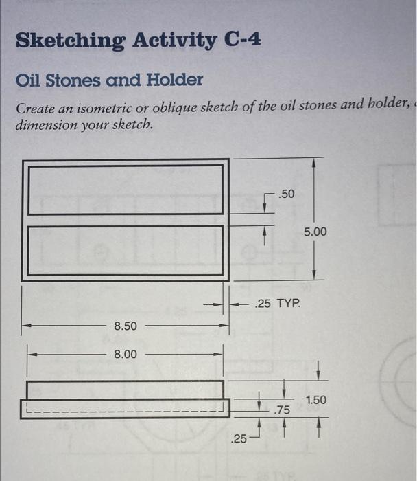 Only Place Dimensions On The Third Angle View Drawings 1