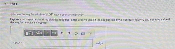 The Similar Links Ab And Cd Rotate About The Fixed Pins At A And C Ab Has An Angular Velocity Wab 7 Rad S Figure 1 3