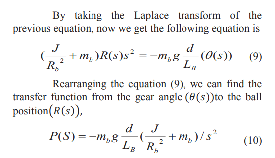 We Want To Get State Space Equation From Langrange Eq And Transfer Function Of The System We Want To Get State Space E 4