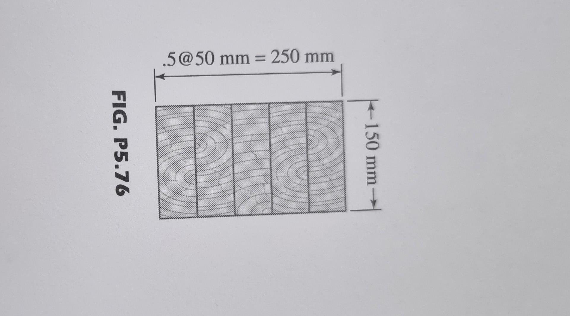 5 76 The Laminated Beam Shown In Cross Section Is Composed Of Five 150 Mm By 50 Mm Planks That Are Glued Together The 2