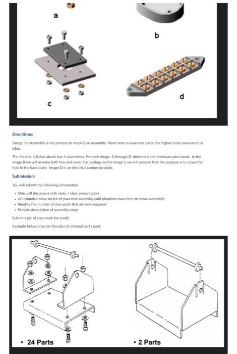 00 Sa 20 B D Directions Design For Assembly Is The Process To Simplify An Assembly More Time To Assemble Parts The Hi 4