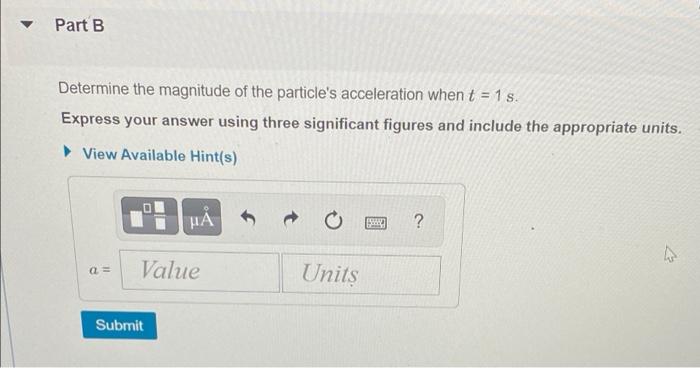 Khw 01 Kinematics Of Particles Problem 12 79 Enhanced With Hints And Feed The Particle Travels Along The Path Defin 3