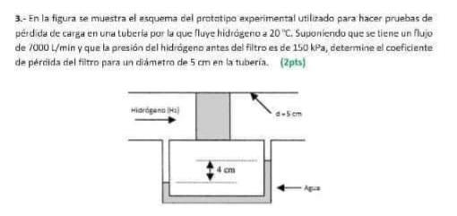 3 En La Figura Se Muestra El Esquema Del Prototipo Experimental Utilizado Para Hacer Pruebas De Perdida De Carga En Un 1