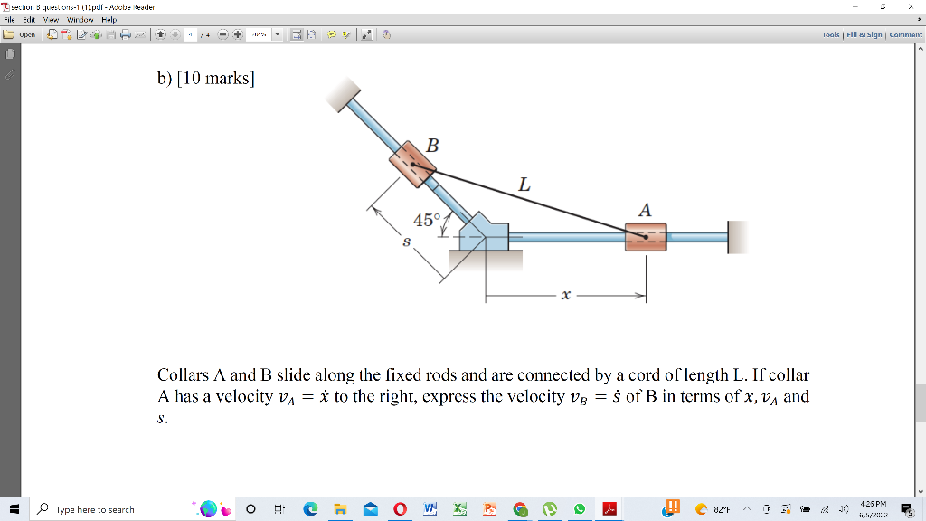 Section 8 Questions 1 11 Pdf Adobe Reader File Edit View Window Help Open S A Type Here B A 15 Marks Stationar 3
