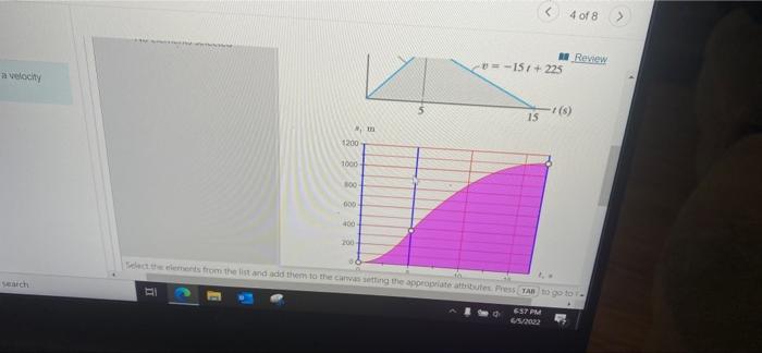 Fundamental Problem 12 14 The Dragster Starts From Rest And Has A Velocity Described By The Graph Construct The A T Grap 2