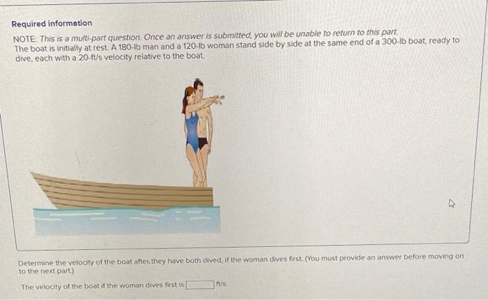 Required Information Note This Is A Multi Part Question Once An Answer Is Submitted You Will Be Unable To Return To T 1