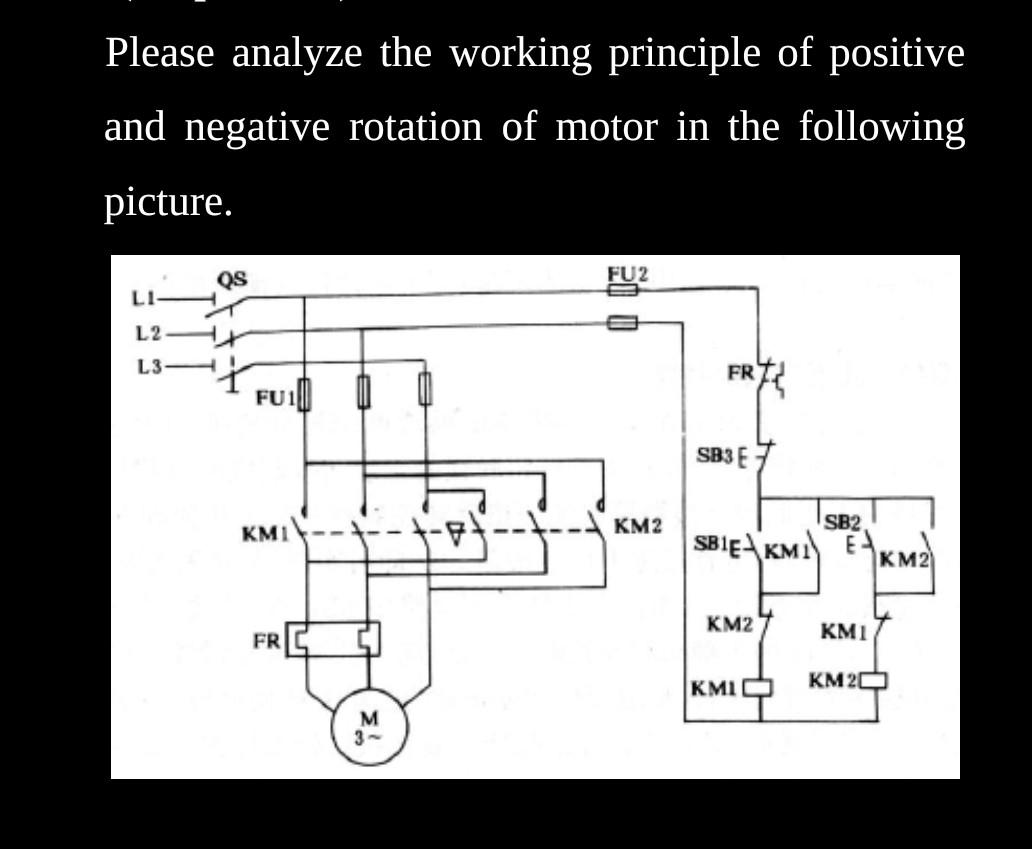 Please Analyze The Working Principle Of Positive And Negative Rotation Of Motor In The Following Picture Fu2 Qs Li Fr7 1