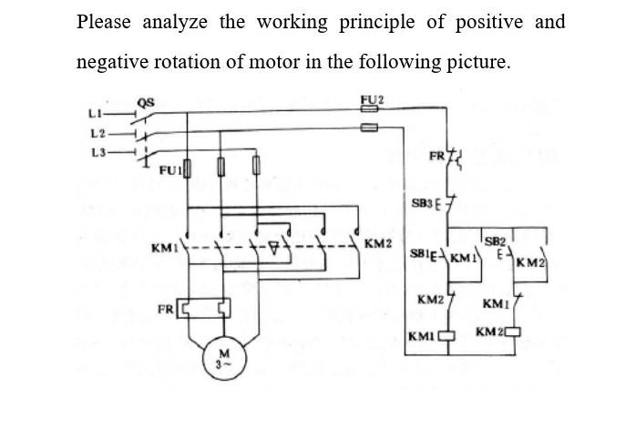 Please Analyze The Working Principle Of Positive And Negative Rotation Of Motor In The Following Picture Qs Li Fr Sb3 E 1
