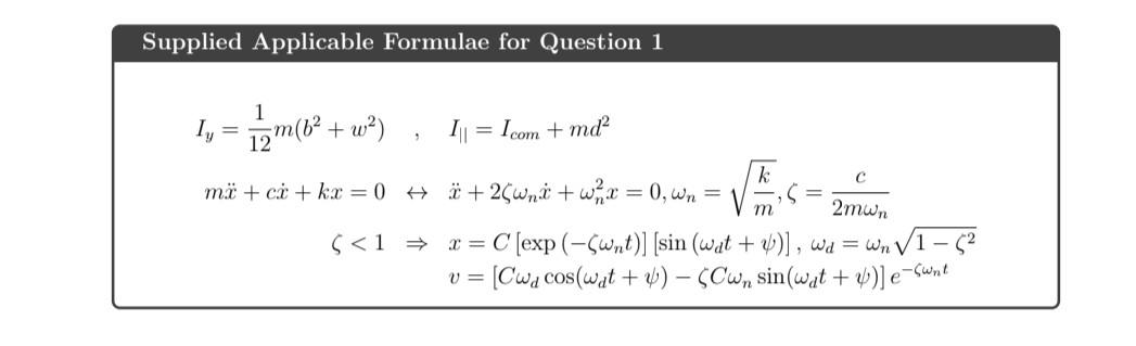 Question 1 Consider An Inclined Bar Made Of Two Sections Of Length L Connected To A Spring Of Constant K And Length L 2