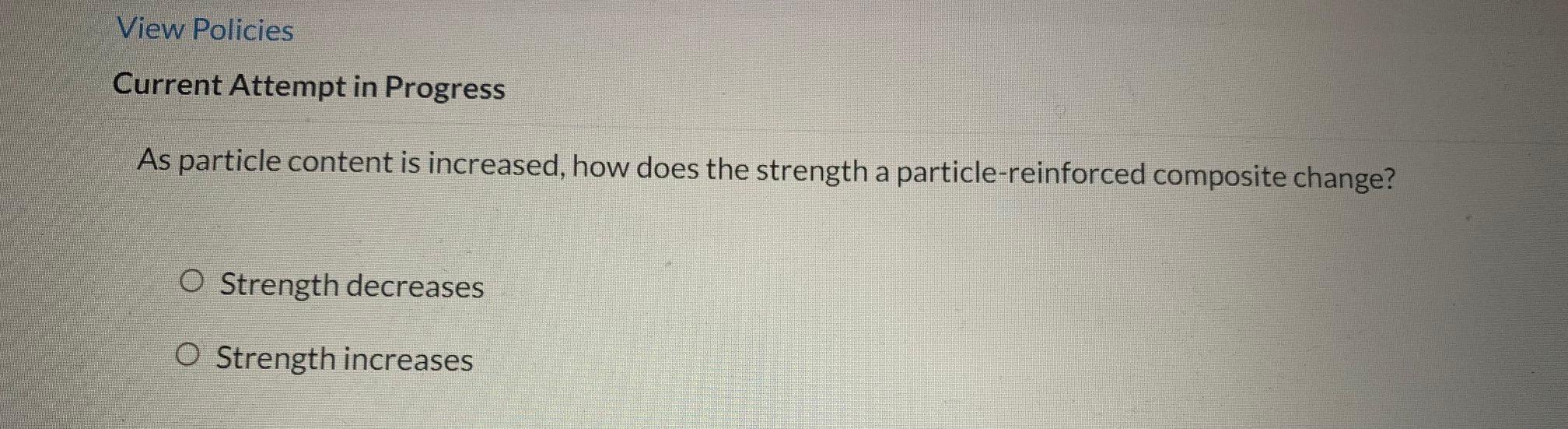View Policies Current Attempt In Progress As Particle Content Is Increased How Does The Strength A Particle Reinforced 1
