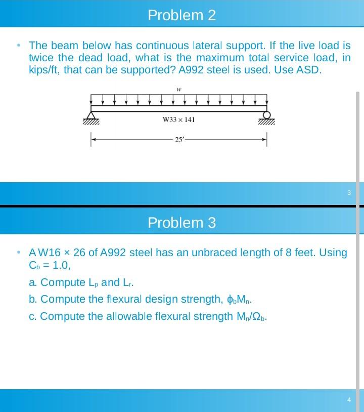Steel Design Solve Problem 2 And 3 Step By Step Using Nscp 2015 1