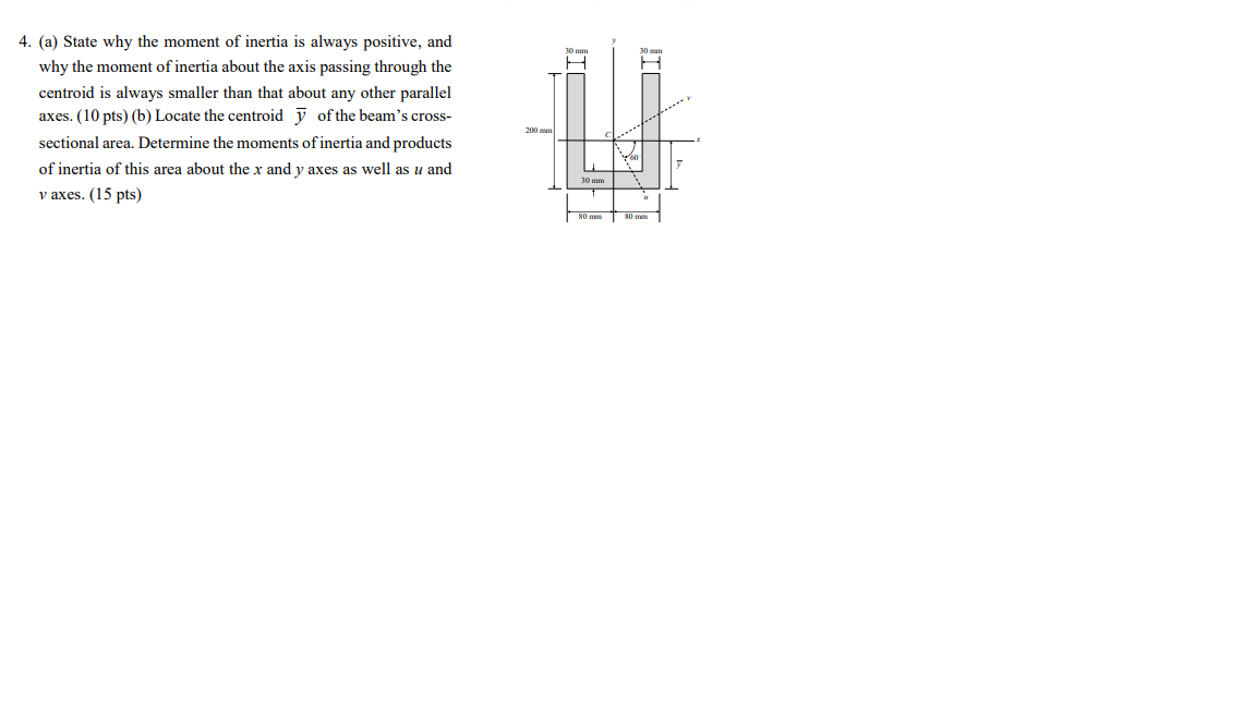 4 A State Why The Moment Of Inertia Is Always Positive And Why The Moment Of Inertia About The Axis Passing Through 1