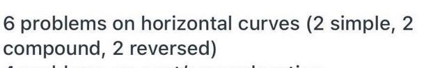 6 Problems Compound On Horizontal Curves 2 Simple 2 2 Reversed 1