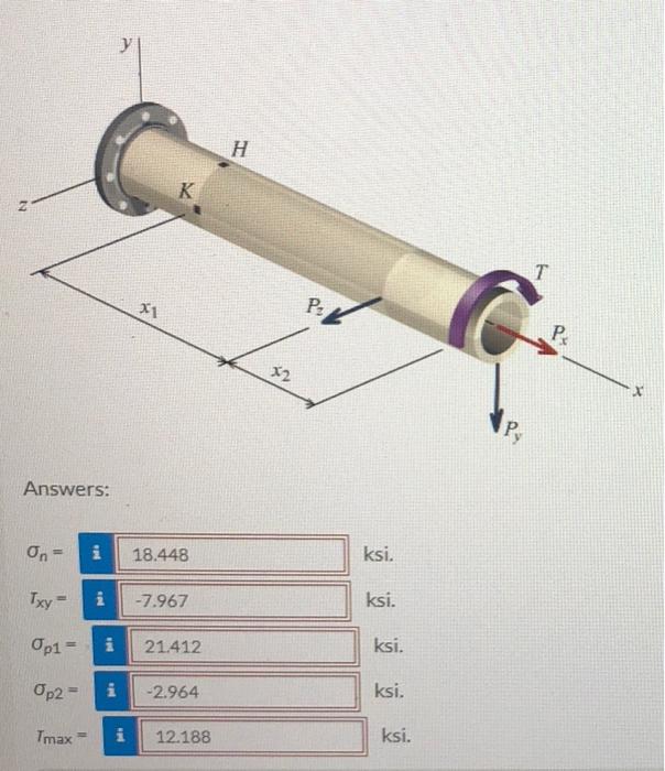 Your Answer Is Incorrect A Steel Pipe With An Outside Diameter Of 4 2 In And An Inside Diameter Of 3 79 In Supports 2