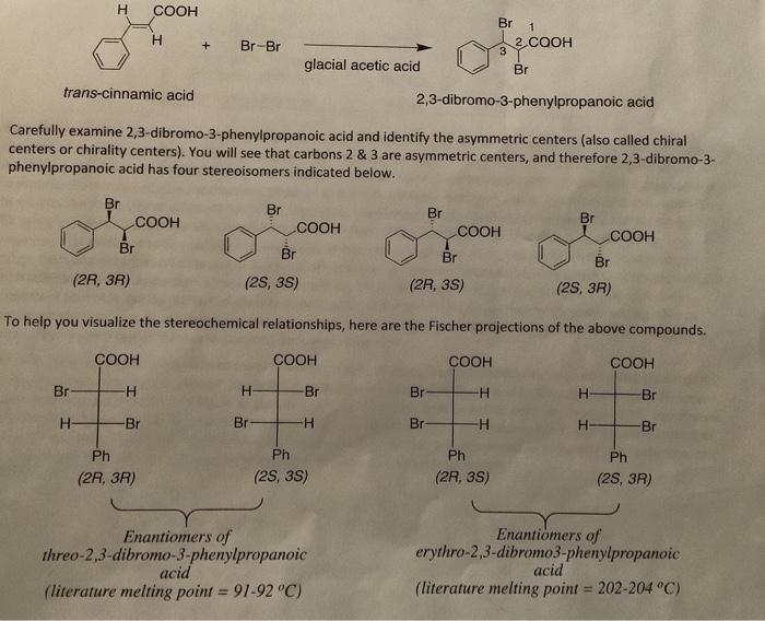 2 A Student S Isolated Product Had A Melting Point Of 130 133 C The Ir Matched That Of Cinnamic Acid One Likely Exp 4