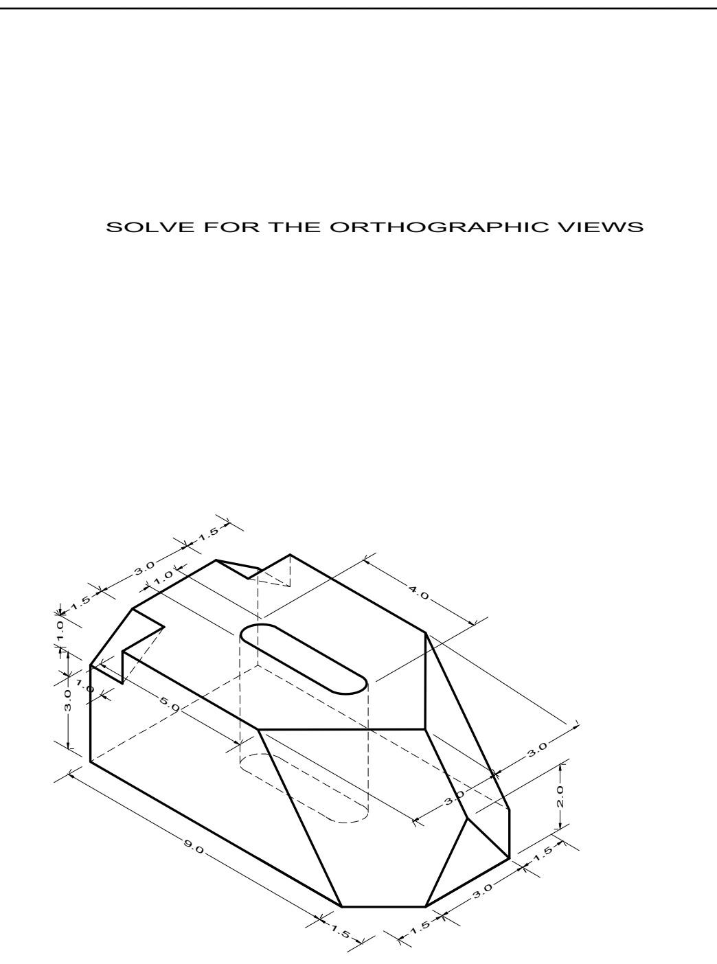 Solve For The Orthographic Views Food 1 5 3 0 1 0 9 0 1 5 4 0 3 0 1