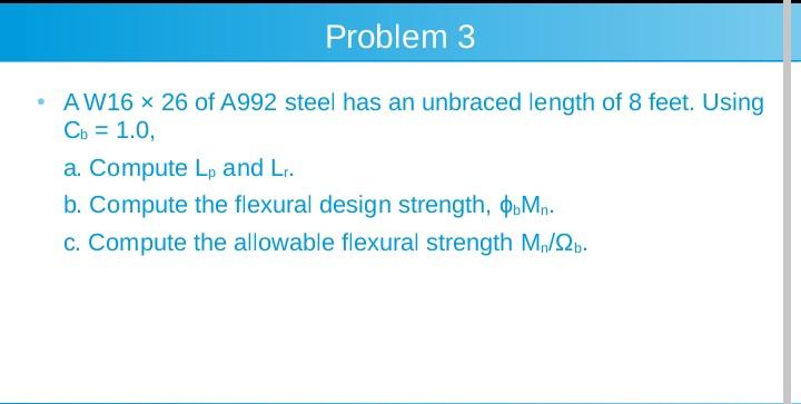 Steel Design Solve The Problem Using Nscp 2015 1