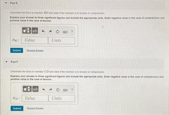 Problem 3 10 Consider The Truss Shown In Figure 1 Suppose That F 18 Kn And F 8 Kn Figure 1 Of 1 4m D 15kn B 3m 2m 4