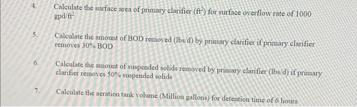 A Treatment Plant Is Designed Using A Conventional Activated Sludge Plant Design Population 25 000 People 4 Calculat 2