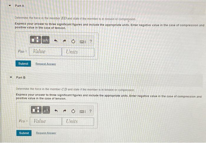 Problem 3 5 Consider The Truss Shown In Eigure 1 Suppose That F 7 5 Kn Assume All Members Are Pin Connected Figure 3 2