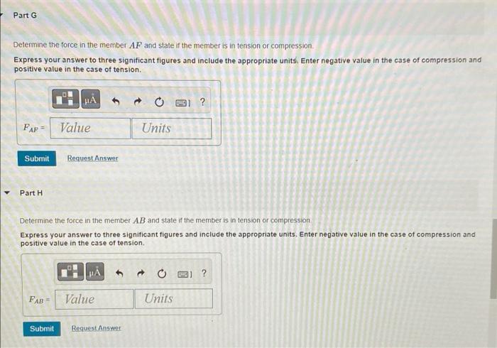 Problem 3 5 Consider The Truss Shown In Eigure 1 Suppose That F 7 5 Kn Assume All Members Are Pin Connected Figure 3 5