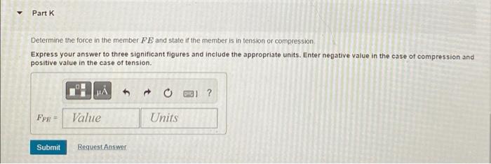 Problem 3 5 Consider The Truss Shown In Eigure 1 Suppose That F 7 5 Kn Assume All Members Are Pin Connected Figure 3 7