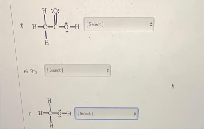 Question 5 Hydrogen Bonding For Each Of The Substances Below Tell Whether The Molecules Of That Substance Would Be E 2