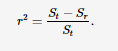 The Difference Between These Two Parameters Is The Error Of Describing The Data By Means Of Linear Regression Instead Of 1