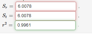 The Difference Between These Two Parameters Is The Error Of Describing The Data By Means Of Linear Regression Instead Of 3