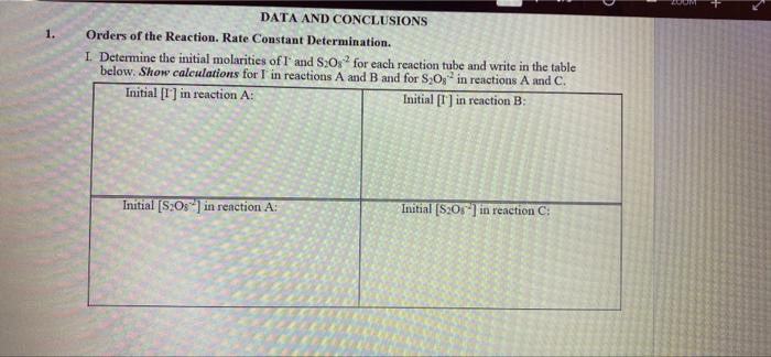 Metallic Cations Have A Pronounced Catalytic Effect On The Rate Of This Reaction Observe This Effect By Repeating React 2